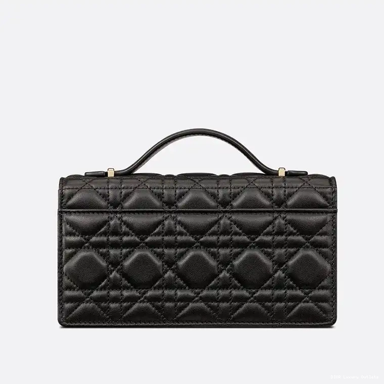 Cheap Mini Bag Handle Top Cannage Black Miss Dior Lambskin 0513 Luxury